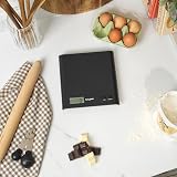 Salter Arc Digital Kitchen Scale 3kg Capacity, Add & Weigh Function, Black view 5