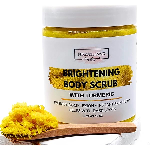 Amazon.com : TURMERIC BODY SCRUB brightening scrub sugar scrub turmeric  body exfoliant hyperpigmentation for dark spots : Beauty & Personal Care