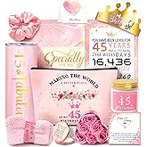 45th Birthday Gifts For Women, Happy 45th Birthday Gifts For Her Mom Sister Wife Best Friend Turning 45, Unique Gift For 45 Year Old Woman Birthday, Funny Birthday Decorations Gift Ideas