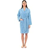 TowelSelections Women’s Robe, 100% Cotton Short Terry Shawl Bathrobe