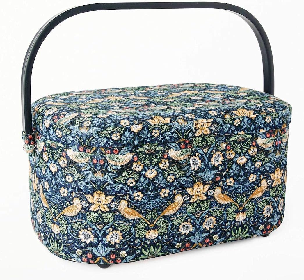 Amazon.co.jp： 英国 John Lewis [ジョンルイス] ウィリアム・モリス いちご泥棒 ラージ ソーイングボックス