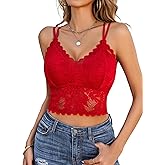 Avidlove Lace Bralette for Women V Neck Camisoles Racerback Adjustable Strap Sexy Crop Tops