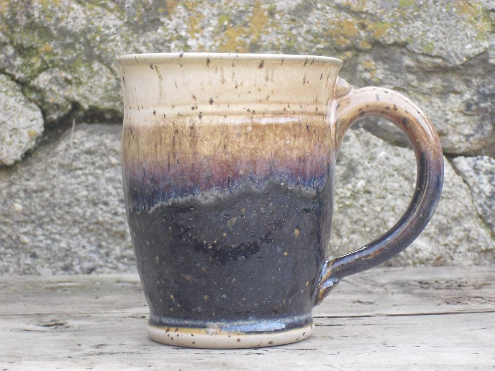 Mug 4 de cerámica de gres taza para te o infusiones: Amazon.es ...