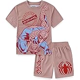 Marvel Spider-Man Boys Short Sleeve T-Shirt and Shorts Set for Big Kids