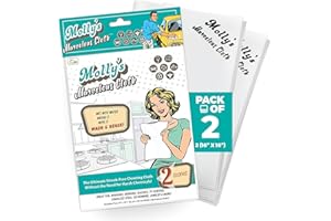 Molly’s Marvelous - Streak-Free Polishing Cloth, Lint-Free Microfiber Cleaning Cloth, Glass Cleaning Cloth and Window Cleanin