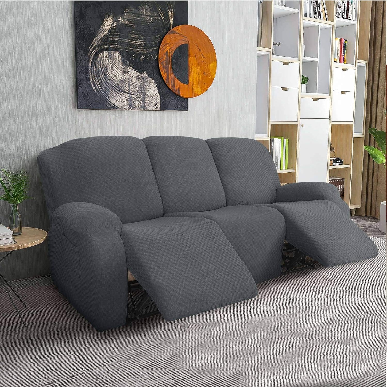 Elastique 1 2 3 Place Canapé Relax Sofa Housse, 8pièces Fauteuil Relax