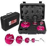 4-Piece Plastic Pipe Reamer Tool Kit for PVC, CPVC, and ABS Fittings, Includes 1.5", 2", 3", 4" Reamers, Compatible with Stan