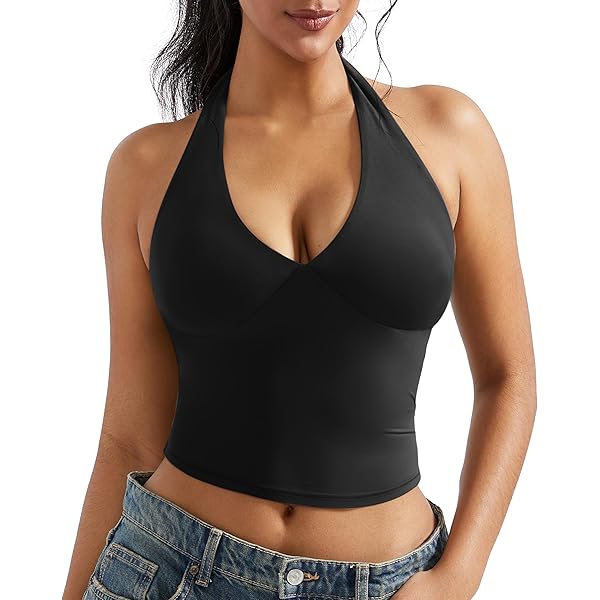 KMBANGI Women Off Shoulder Top Sleeveless Twist Strap Tank Tops KMBANGI Women Off Shoulder Top Sleeveless Twist Strap Tank Tops