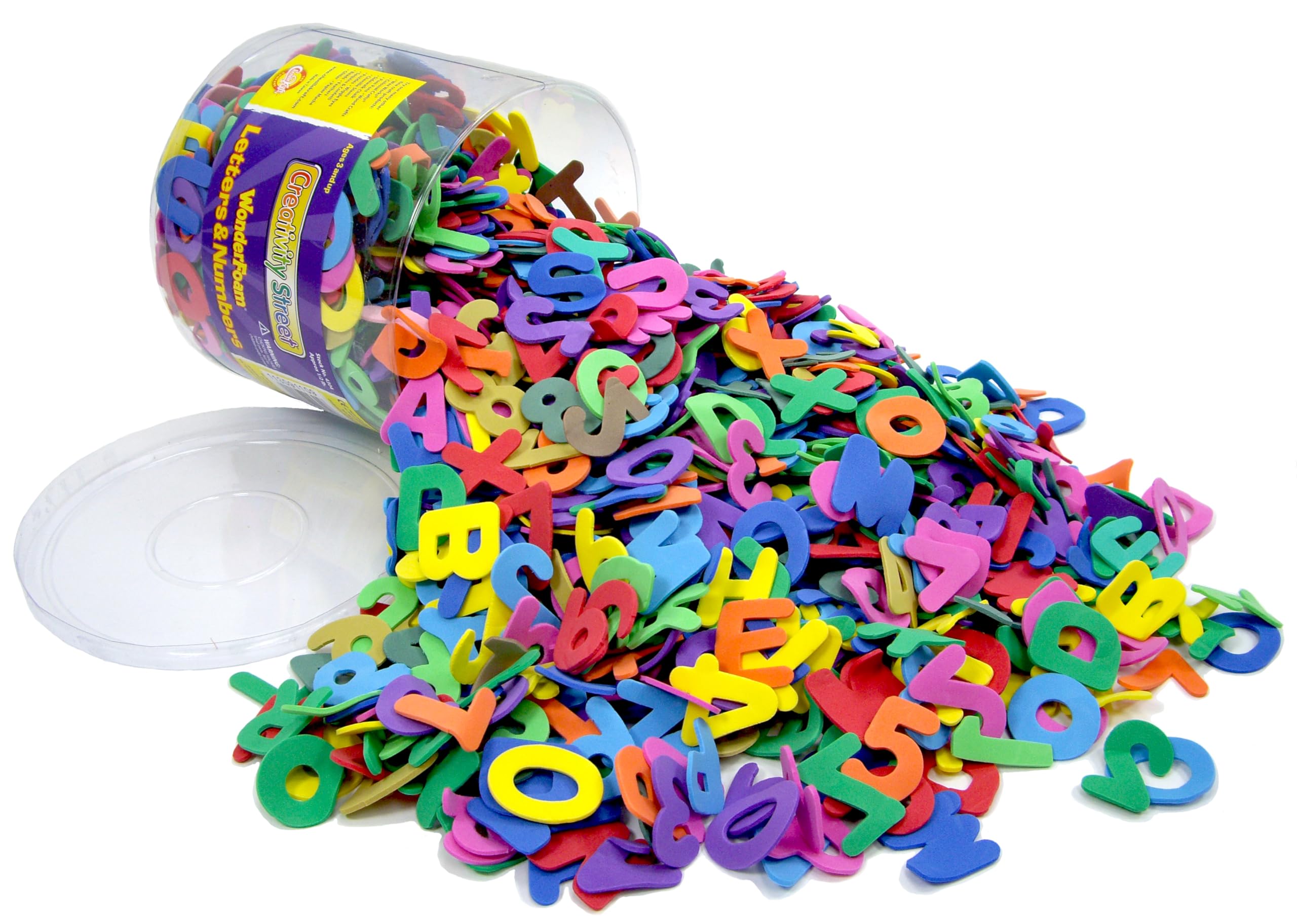 Scola Foam Letters & Numbers, 1,500 Pieces, Assorted Colours, School Supplies, Art and Crafts Projects, Children's Craft Projects, For Kids