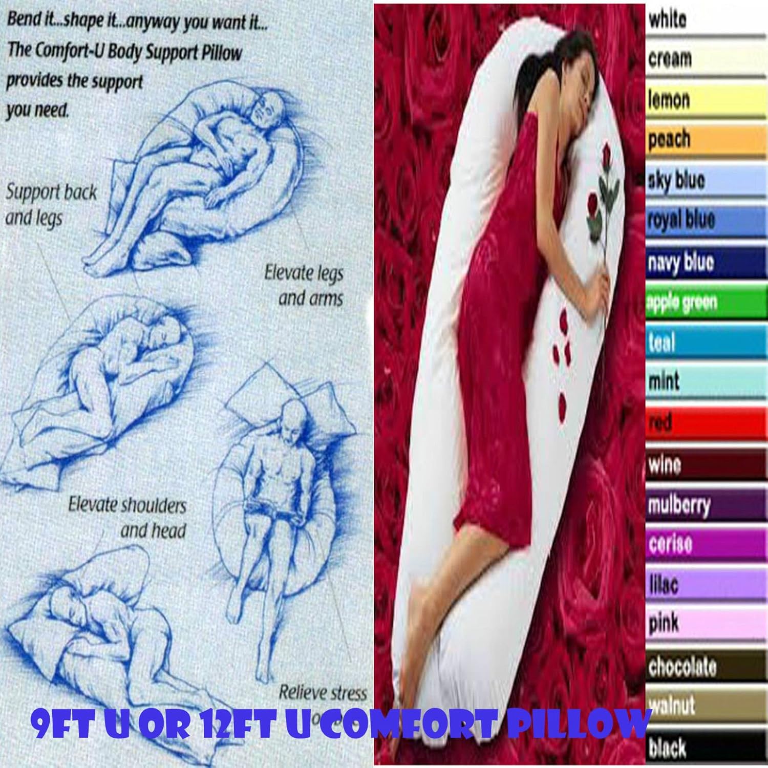 VARIOUS COLOURS AVAILABLE 12FT U/V BODY MATERNITY ...