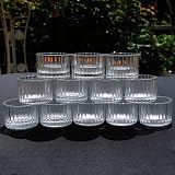 Vohocandle Clear Tealight Holder Set of 12 3.5x5 cm Glass Tealight Holders view 8