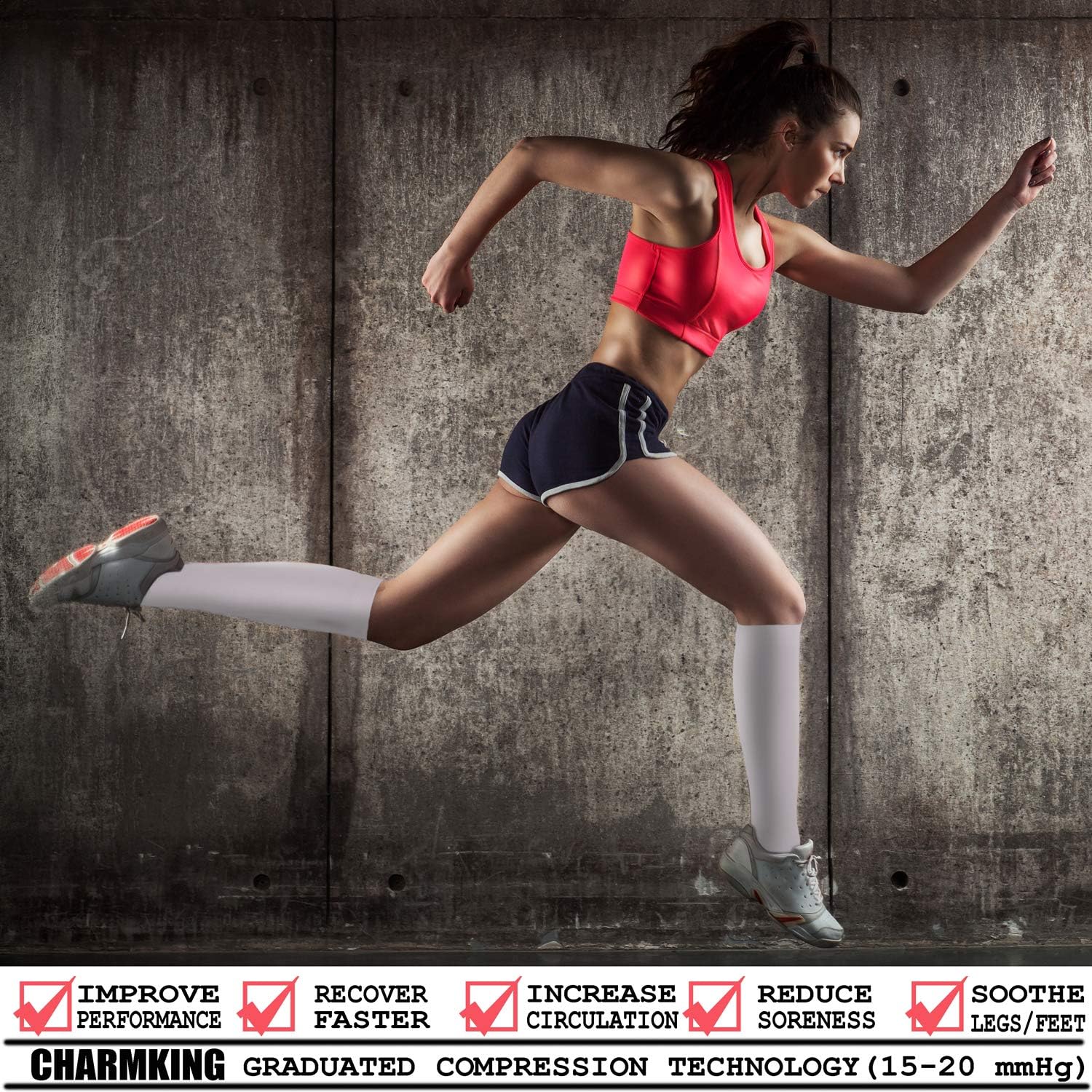 Copper Compression Socks (3 Pairs) 15-20 mmHg is Best Athletic & Daily for Men & Women, Running, Flight Travel, Climbing: Clothing