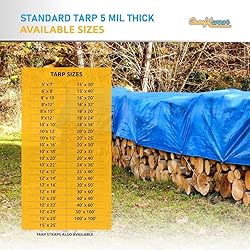 COMFITWEAR Standard Tarp Cover Reinforced Grommet