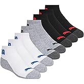 PUMA Boys' Quarter Crew Socks (8-Pack)