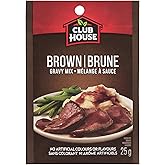 Club House Brown Gravy Mix, No Artificial Colours or Flavours, No MSG Added, Perfect for Holiday Roast, Meatloaf or Served on