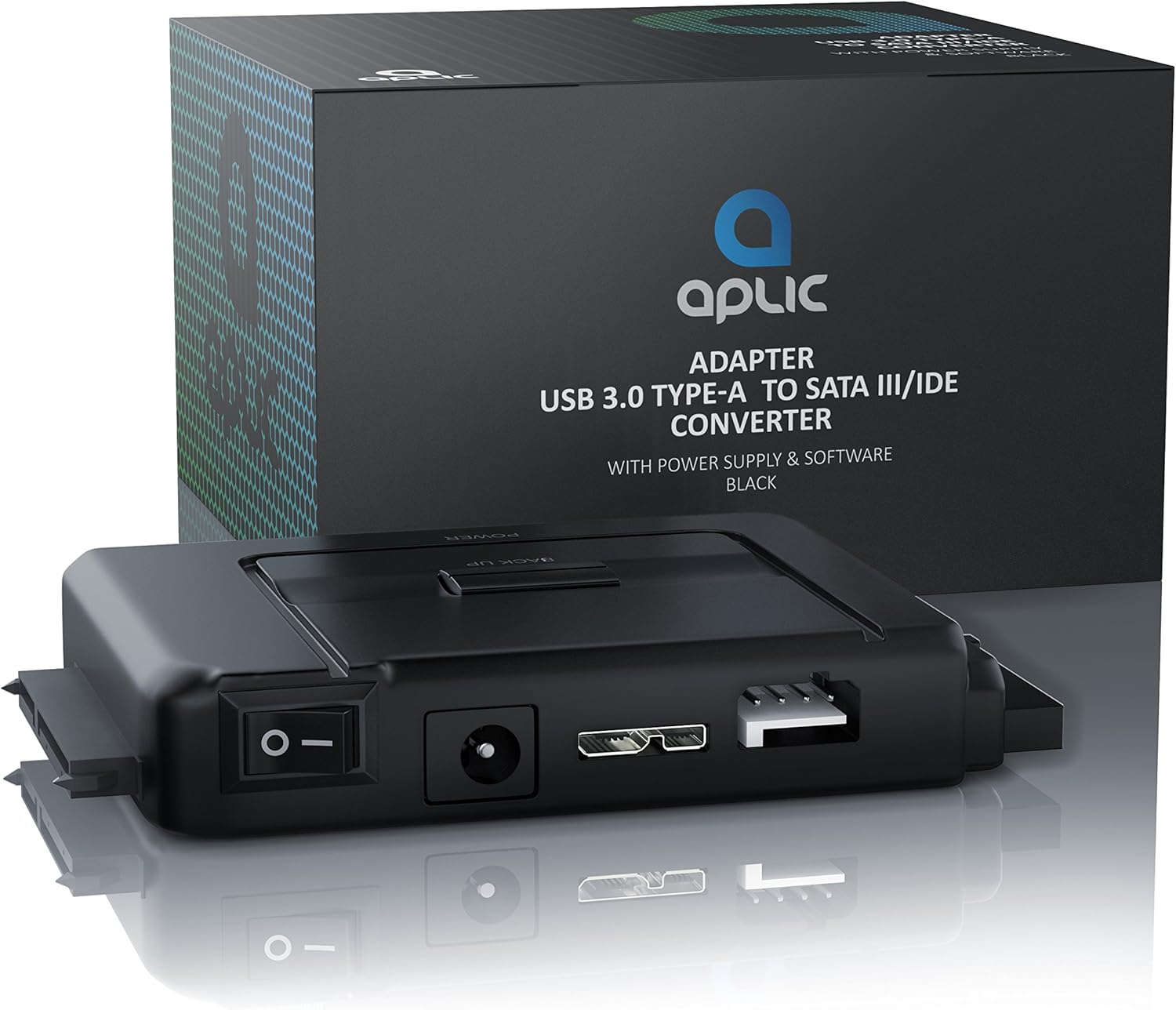 aplic - USB 3.0 convertidor IDE SATA con alimentación: Amazon.es: Electrónica