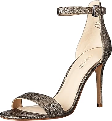 metallic dress sandals
