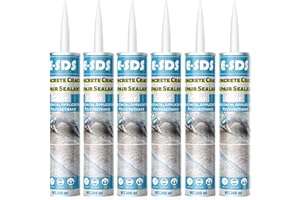 E-SDS Concrete Crack Repair Sealant Self Leveling Gray Polyurethane Adhesive Sealant Construction Sealer Sealing Horizontal Expansion Joints in Concrete 10.5 fl. oz (6 Pack)