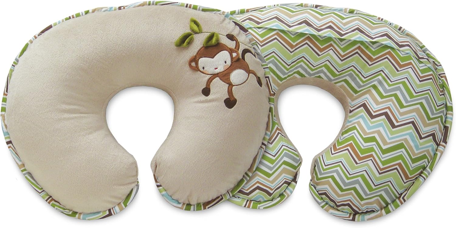 Boppy Pillow With Luxe Slipcover Monkey Amazon Ca Baby