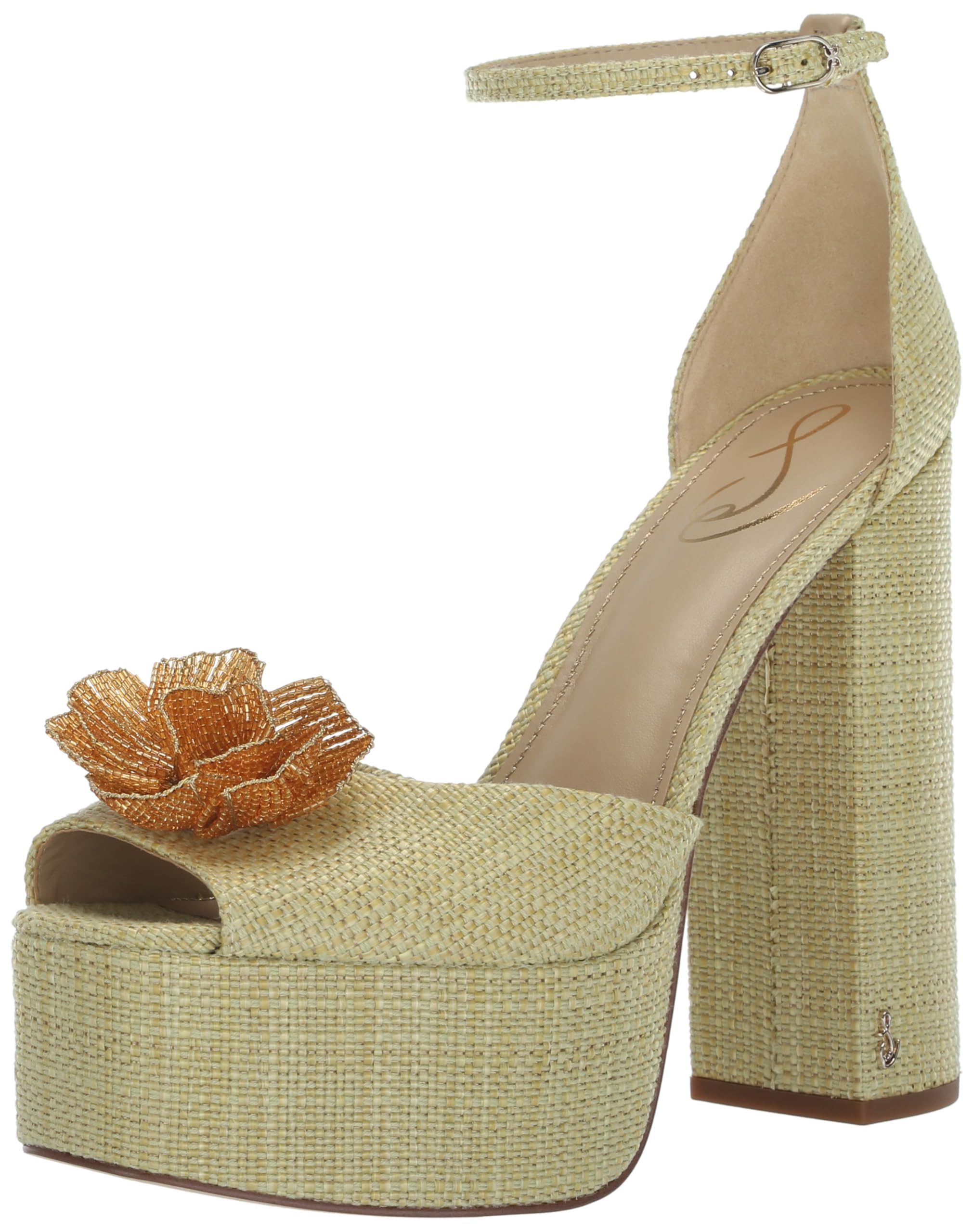 Photo 1 of Sam Edelman Kori Flora Heeled Sandal Pistachio 10 Medium