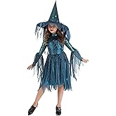 Moonlight Spider Witch Girl's Costume