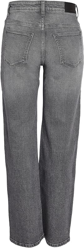 NMYOLANDA Nw Wide Jeans AZ371DG FWD Noos, Denim Grigio Scuro, 26W x 30L — foto 3 di 8