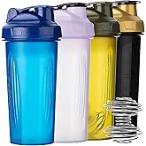 Mr. Pen- Shaker Bottles for Protein Mixes, 28 oz, 4 Pack, Colorful Protein Shaker Bottle with Wire Whisk Ball, Mixer Bottle