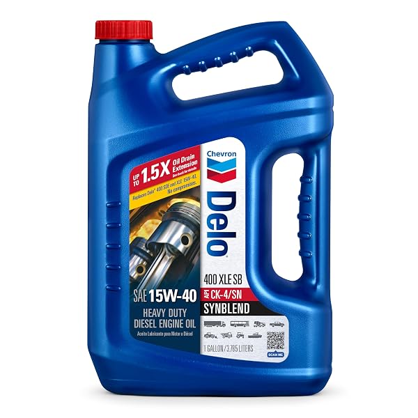 DELO 400 XLE HEAVY DUTY SYNBLEND DIESEL ENGINE OIL 15W-40, 1 GALLON, PACK OF 1
