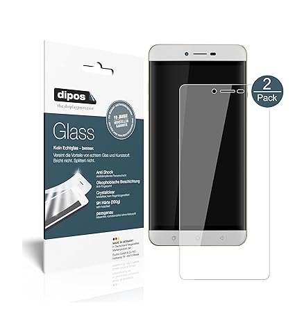 dipos I 2X Panzerfolie klar passend für Coolpad Torino R108 Schutzfolie 9H Displayschutz-Folie