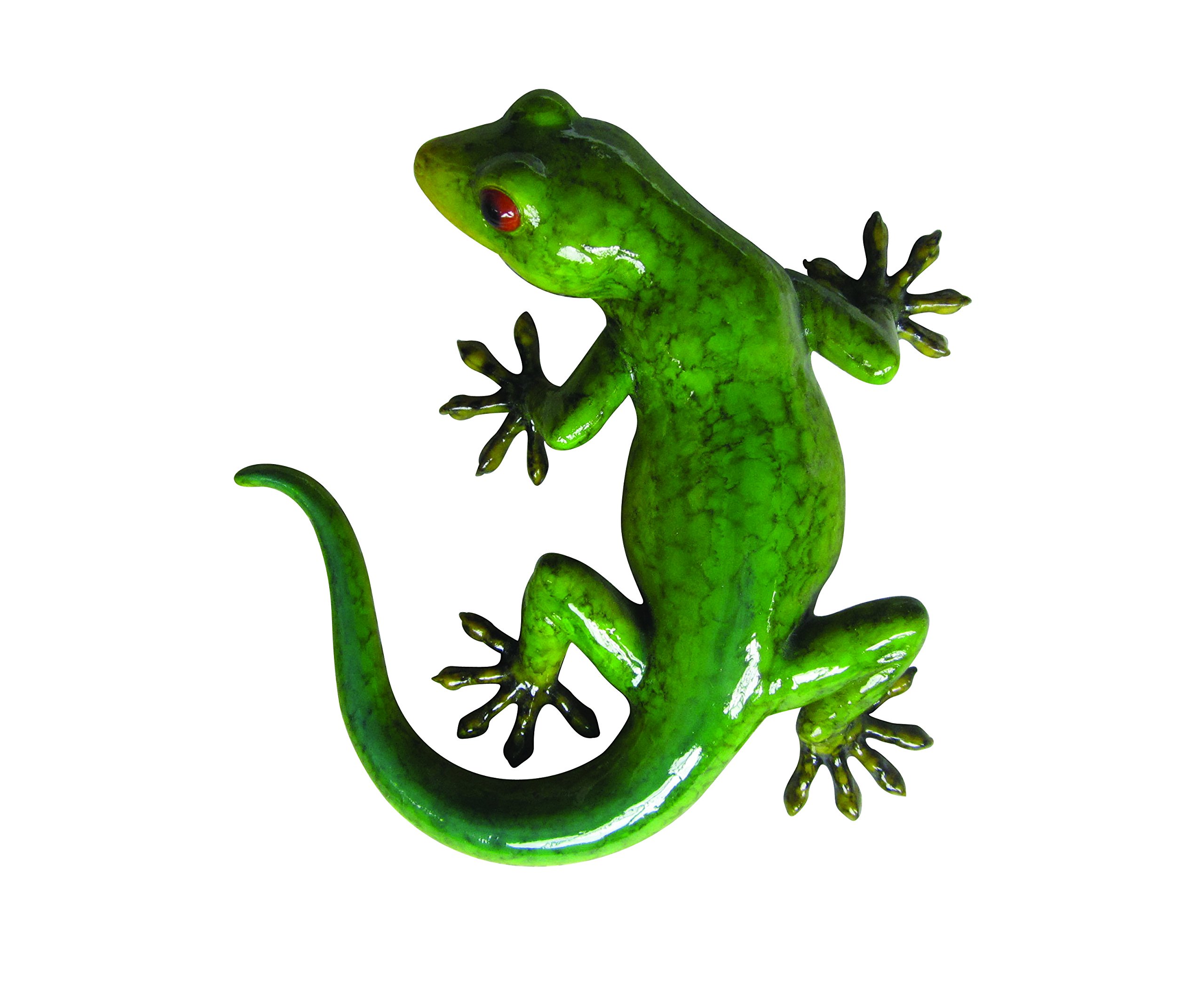 Vivid Arts - Glossy Gecko Garden Ornament (Green)
