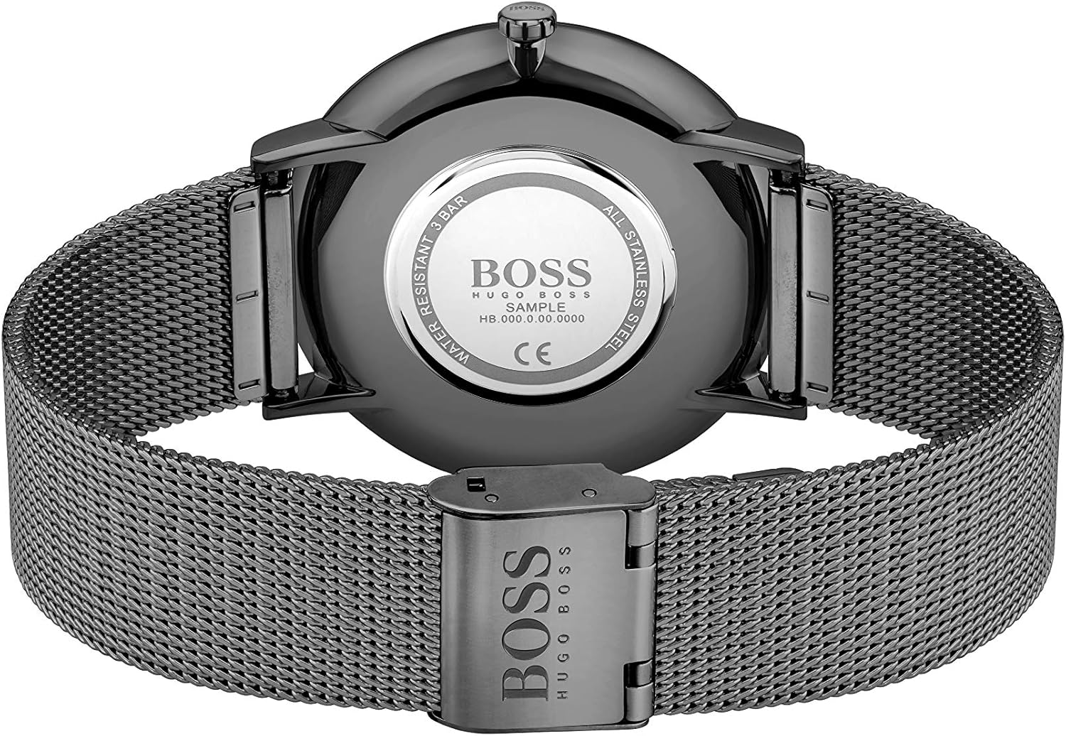 BOSS Analogue Quartz Watch for Men SKYLINER Collection with Black Stainless Steel Mesh Bracelet - 1513826 - Image 4