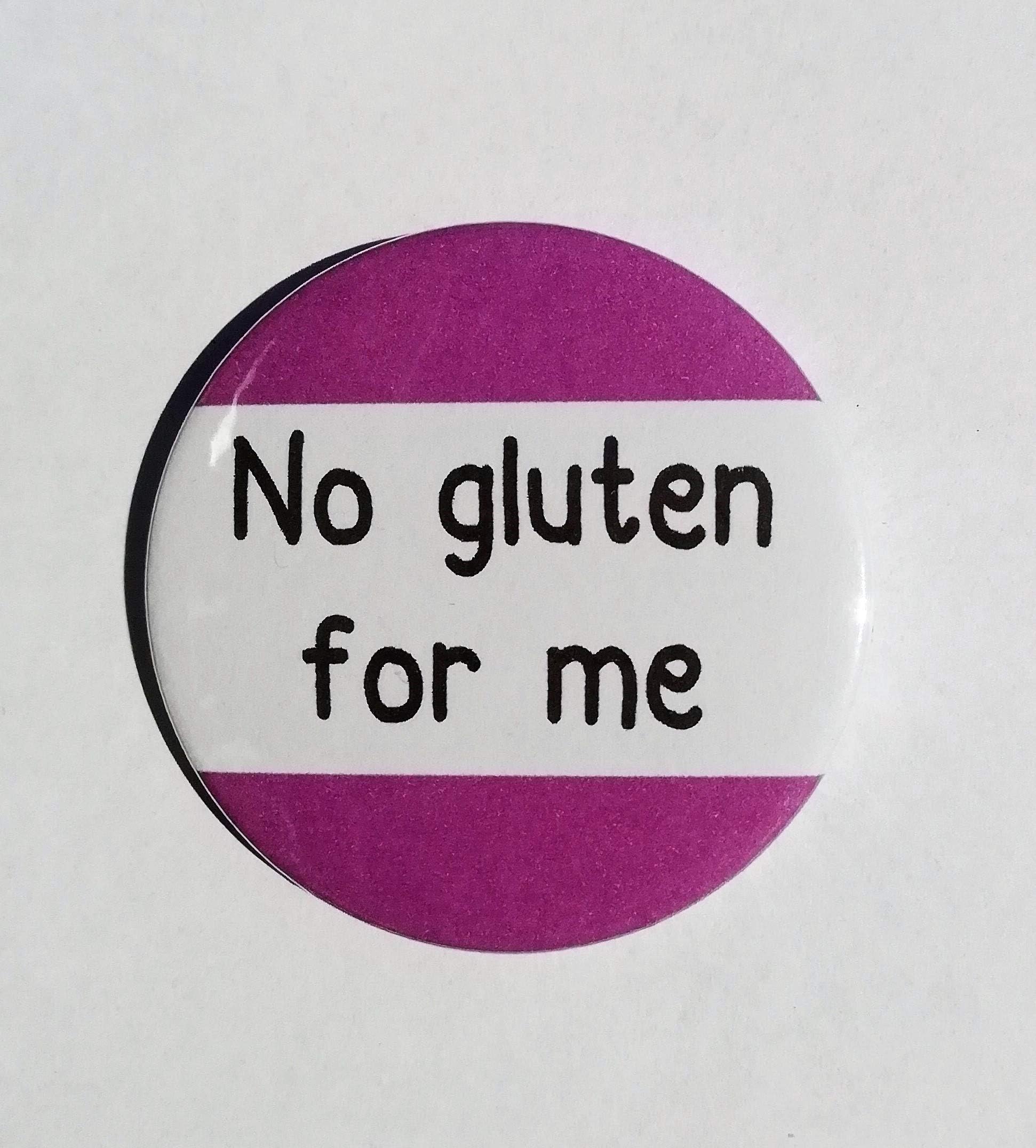 Gluten intolerant badge coeliac awareness 45mm pin button badge no gluten free