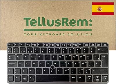 TellusRem Spanish Backlit Keyboard for HP EliteBook 720 725 820 G1 G2 New