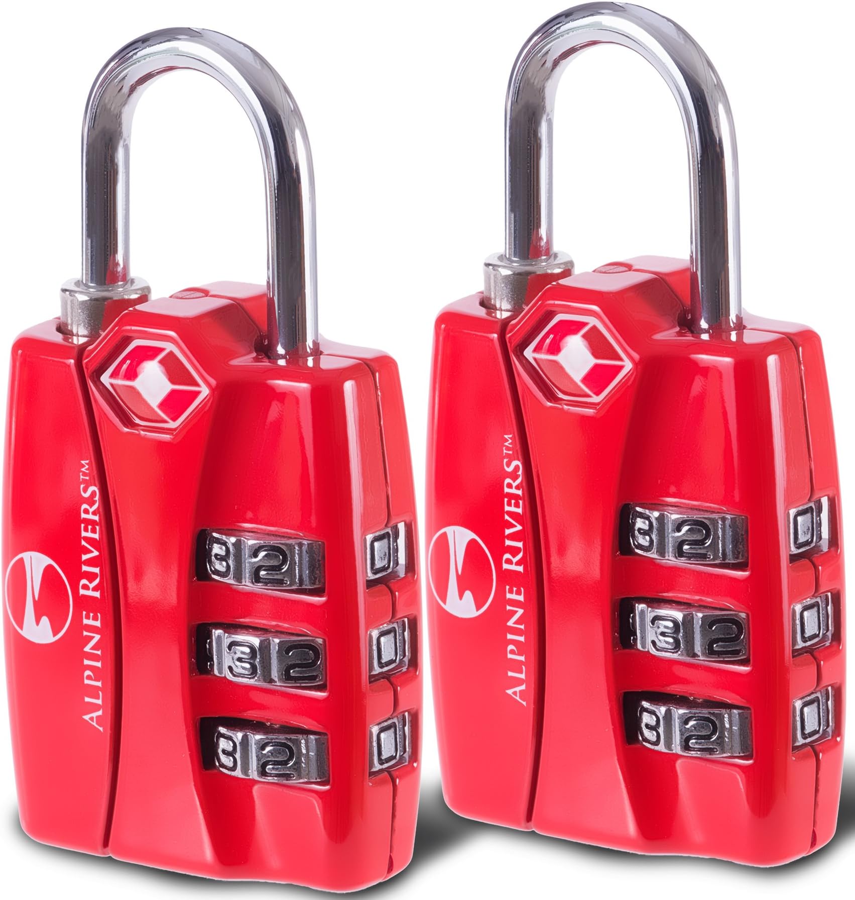 UltraTuff TSA Approved Lock - RED OPEN ALERT Indicator for Luggage & GYM Lockers