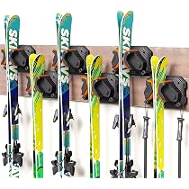 Support Mural Horizontal Pour Ski – Acier, Caoutchouté, 50g, Pour Snowboard, Longboard, Surf