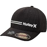 Hurley Mens Baseball Cap - Breathable Stretch Quick Dry Fitted Ball Cap - Lightweight Curved Bill Baseball Caps for Men