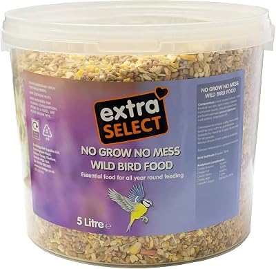Extra Select No Grow Wild Bird Food in Bucket 5 Litre