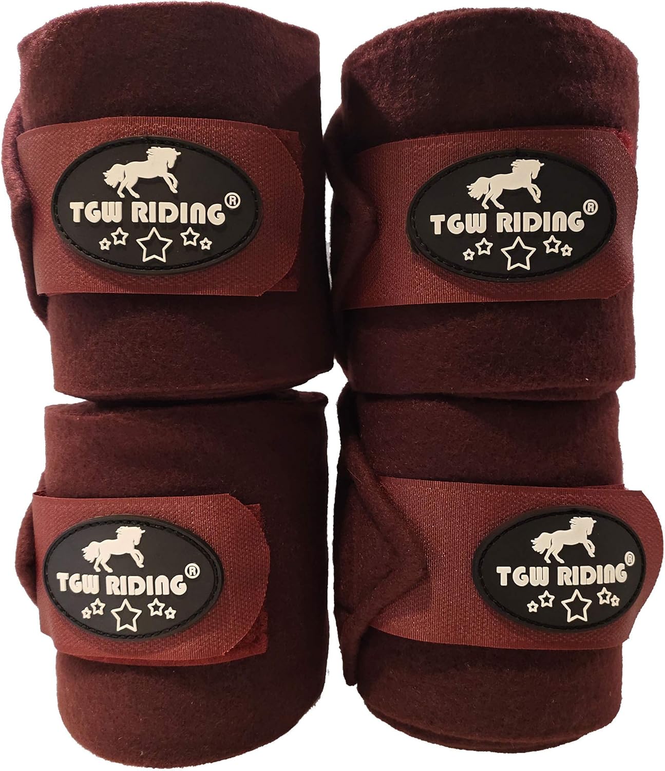 TGW RIDING Horse Polo Leg Wraps 4.73inchesX118inches 4Pack Boots Pet