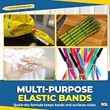 SOL 400pk Coloured Elastic Bands Thick Rubber Loops Assorted Sizes view 5