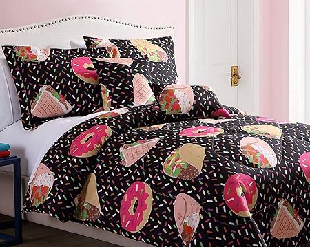 Amazon Com Spirit Linen Home Emoji 4 Piece Comforter Set Cute And