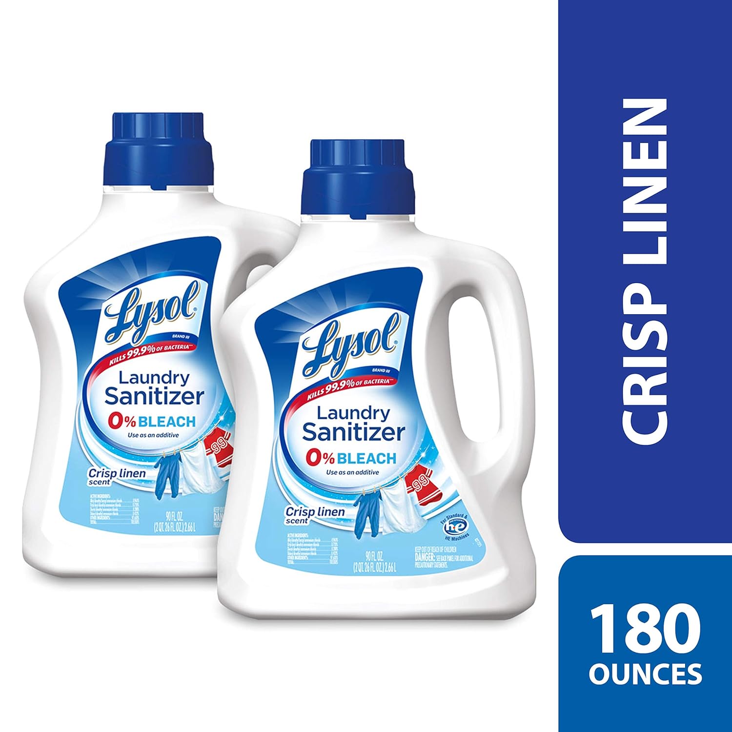 Lysol Laundry Sanitizer Additive, Crisp Linen, 2X90oz eBay