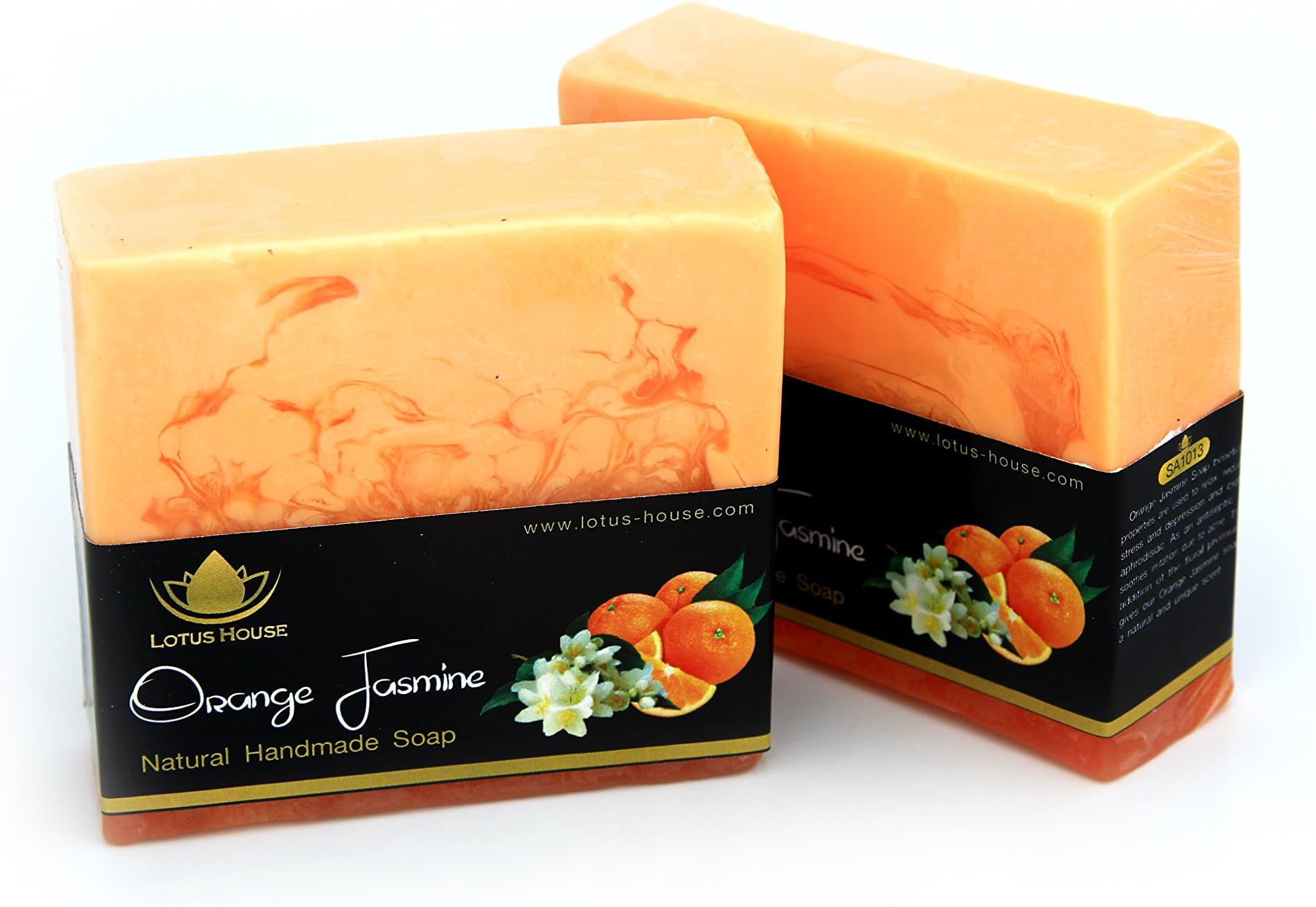 Lotus House Orange & Jasmine Natural Handmade Soap (300g) / 3 Bars