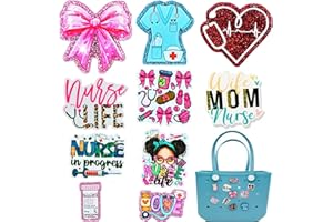 HYTYQDAFA Charms for Bogg Bag Accessories, Cute Bling Bag Charms with Sturdy Clips for Simply Southern Beach Totes Bag,Decoration Accessories for Girls Women