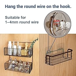 8 Pack Shower Caddy Adhesive Hooks