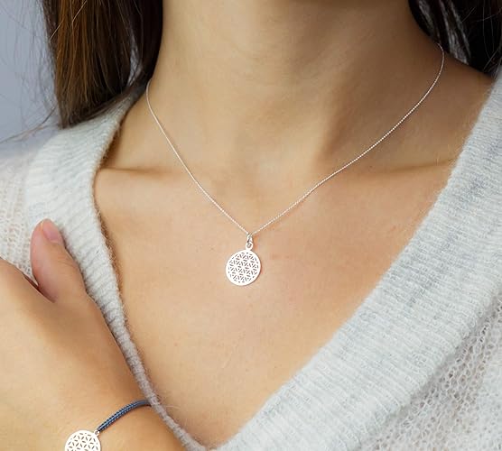 Kette Blume des Lebens 925 Geschenk Muttertag