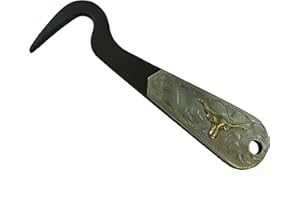 Intrepid International Silver Longhorn Overlay Hoof Pick - A Stylish and Essential Equestrian Tool for Maintaining Horse Hoof Health