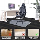 SHAREWIN Office Chair Mat 120x90 cm for Carpeted Floors Lip Anti-Slip Clear view 2