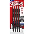 Sharpie S-Gel, Gel Pens, Medium Point (0.7mm), Blue Gel Ink Pens, 4 Count