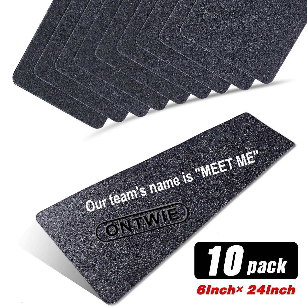 6"x 24" Non Slip Safety Stair Treads, Anti Slip Adhesive Stair Treads