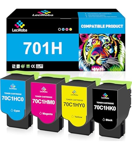 thumbnail image 2 of Printer Pro ™ Compatible Lexmark 70C1HK0 Black Toner Cartridge Lexmark Printer Cs310 Cs410 Cs510 2 of 9